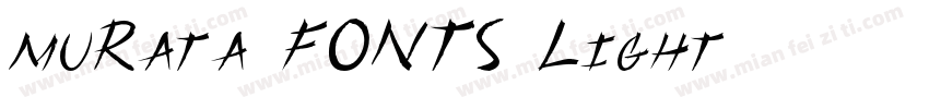 muRata FONTS Light字体转换
